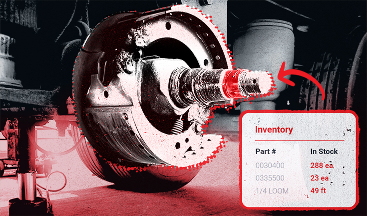 image of a wheel drum and real time tracking data